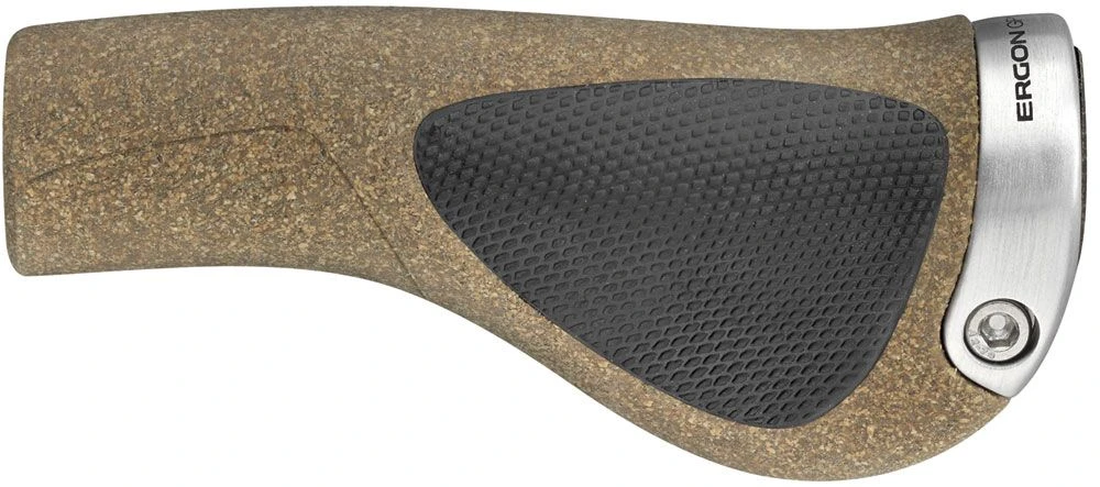 Ergon - Poignées GP1 Biokork Marron Gris