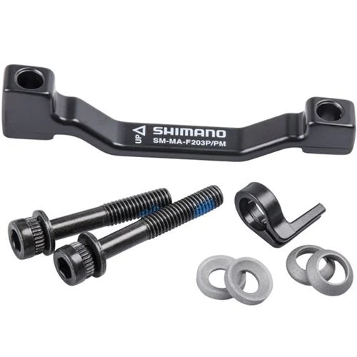Shimano - Adaptateur De Frein à Disque (étrier De Frein PM Pour Fourche/cadre PM - De 180mm à 203 Mm